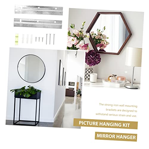 Image of OSALADI 10sets French Cleat Interlocking Picture Frame Hardware for Hanging Mirrors Artwork and Shelves Easy to Install Compact Design for Home and Gallery Use