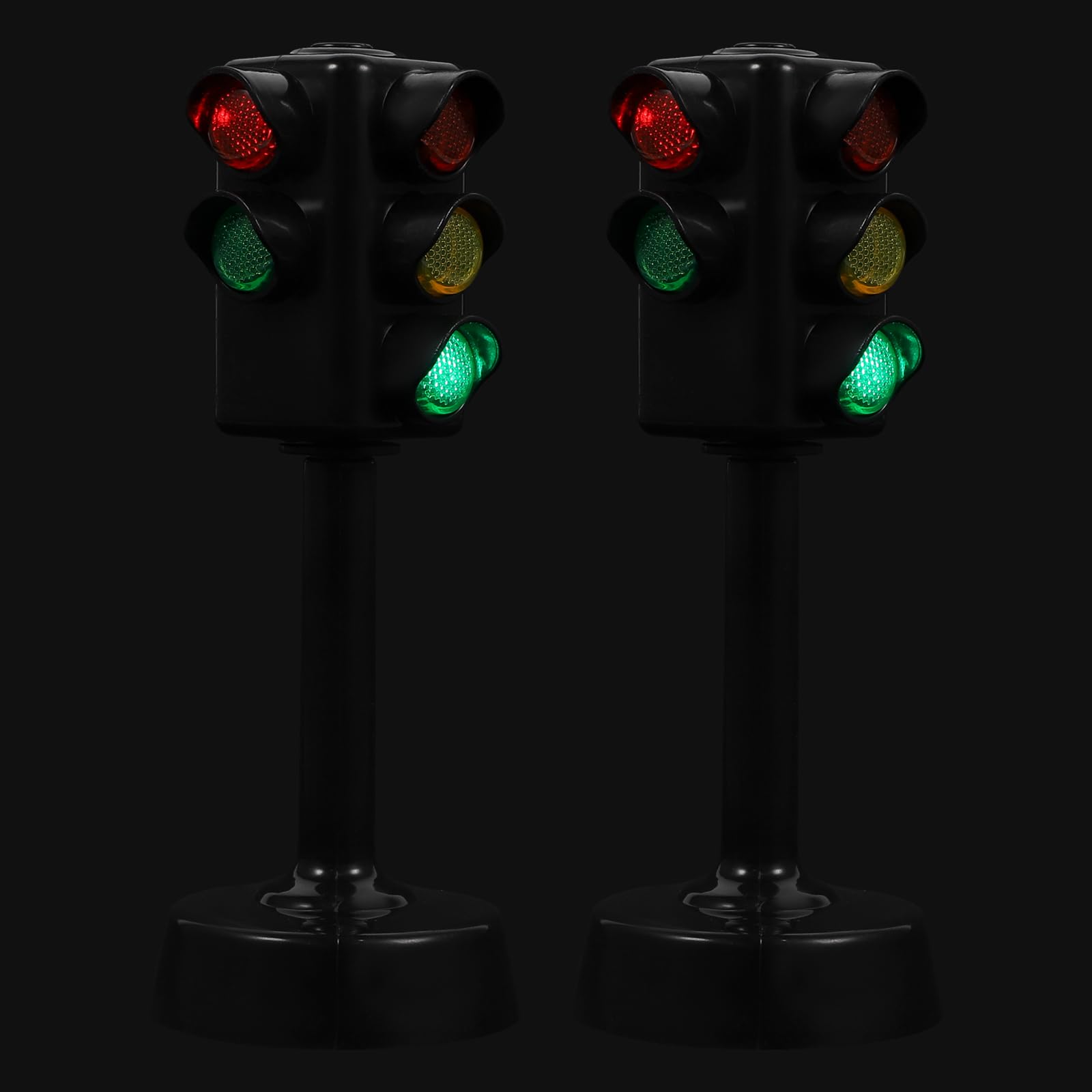 2 Pcs Feu de Jouet Drôle Portable de Signalisation Jouets Modèle de Trafic Jouets Éducation Précoce Jouet pour Chambres d'enfants Soirées à Thème