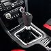 Arenbel Shifter Knobs 5 Speed Car Gear Stick Leather Shifter Lever Handle Fit Most Manual Vehicle, Black Leather