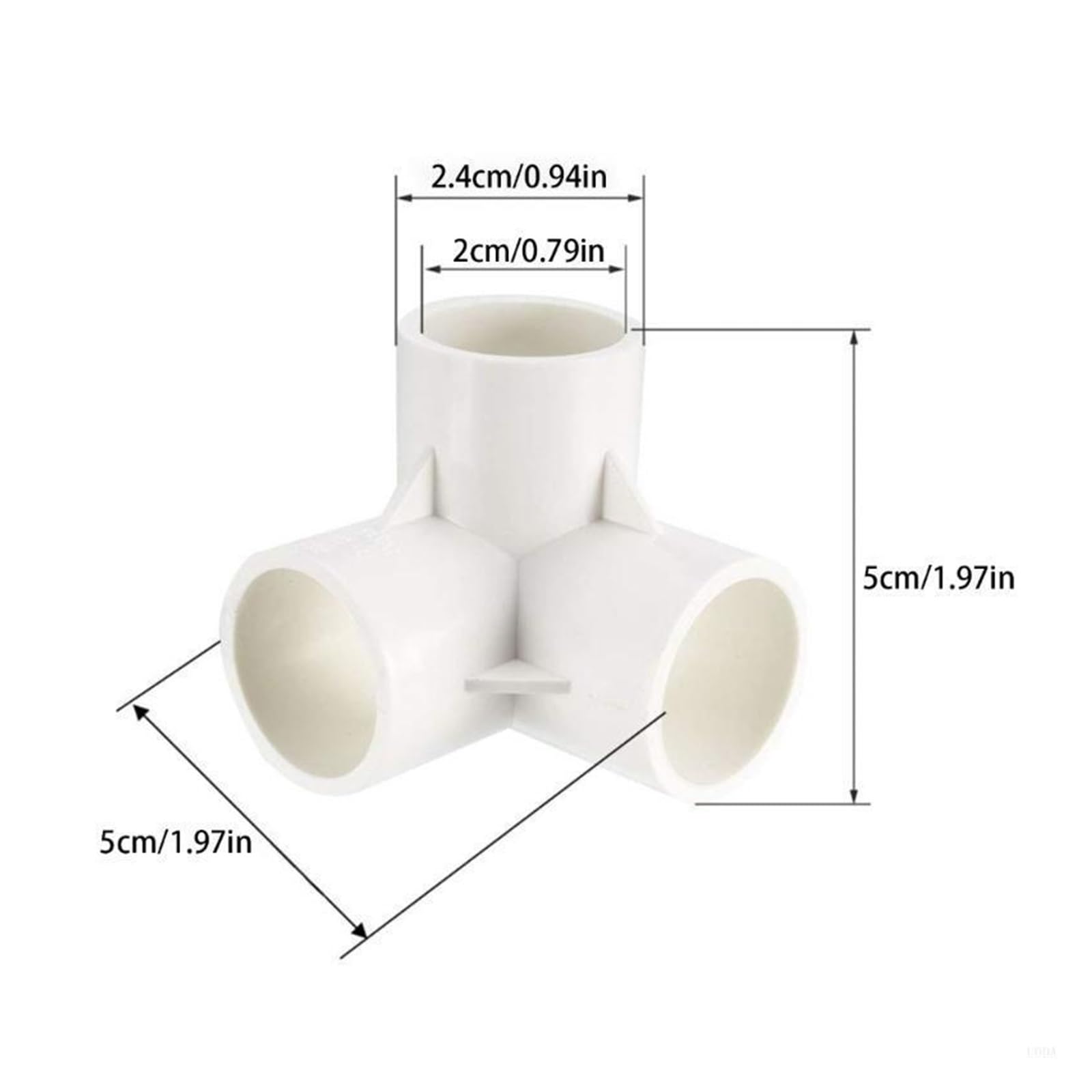 Séparateur de tuyau, Raccords coudés à 3 voies en PVC, 2 pièces, connecteurs de tuyaux 90 degrés, Installation Simple for polyvalents(40 mm)