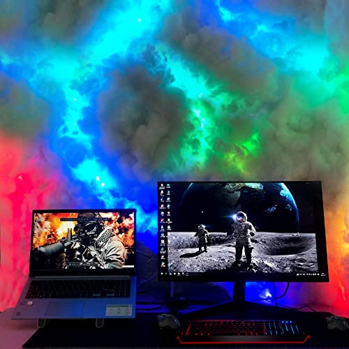 Image of Cloud Light, Thundercloud LED Lights 3D Cotton Lightning Cloud Colorful Atmosphere DIY Creative Night Light for Gaming Room, Club, Bar, DJ Party,32Feet