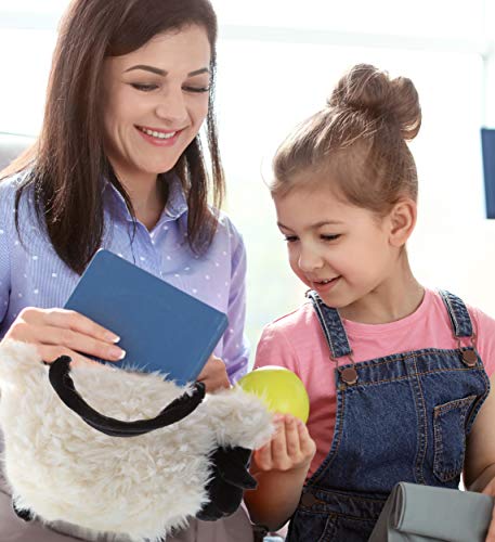 DolliBu Black Nose Sheep Stuffed Animal Kids Handbag, Super Soft Plush Stuffed Animal Purse for Children\'s Accessories, Toddler\'s First Hand Bag Toy Purse, Pretend Play Lamb Wallet Dress Up Toy Purses - Thumbnail 4