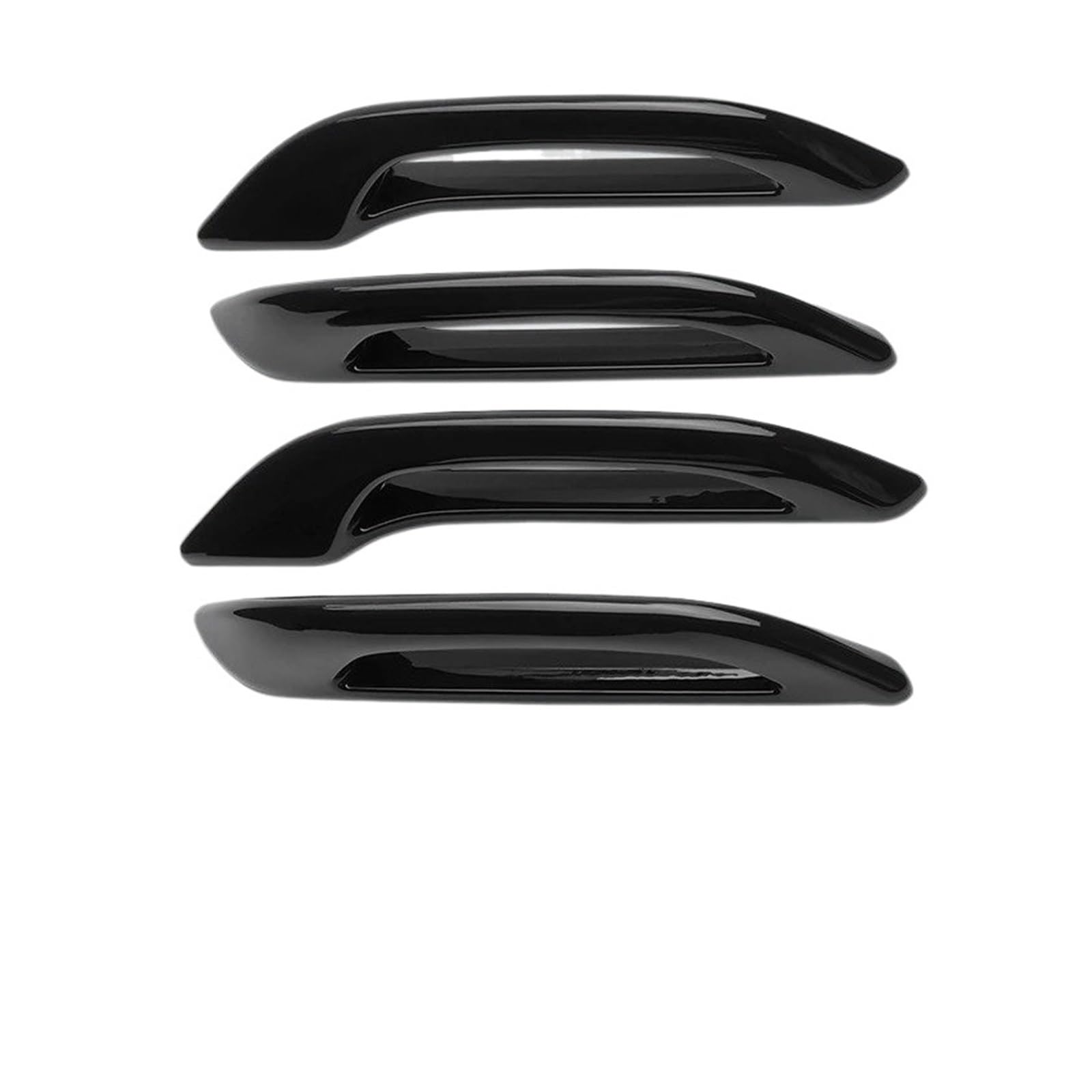 Nokrgqw Bright Black 4Pcs Left Handle Passenger Door Handles For Tesla For Model Y For Juniper 2025 Abs Antifreeze Handle Stickers Patch Cover(Bright Black 4Pcs)