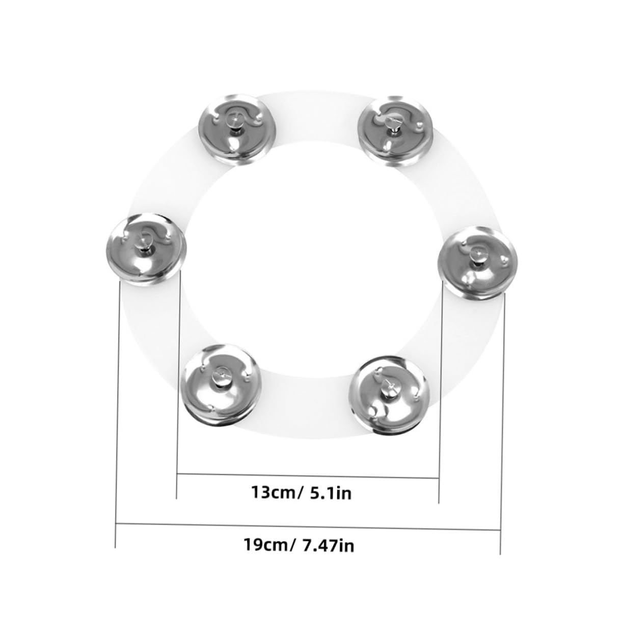 ERINGOGO Drum Accessories Hi-hat Ring Bell Cymbal Tambourine for Cymbal Ribbon Tambourine Percussion Drum Parts