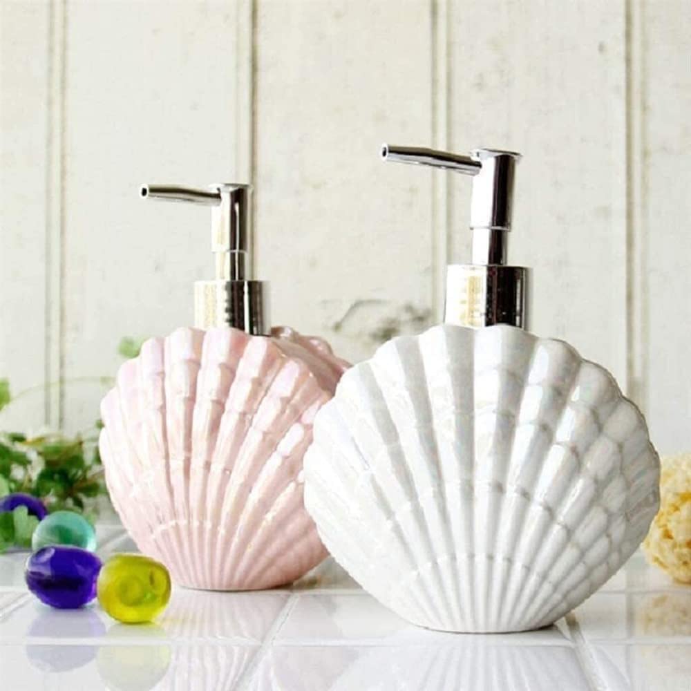 Ceramiczny dozownik mydła do łazienki, wysokiej jakości dozownik mydła i balsamu, stylowy design, idealny do łazienki lub kuchni, łatwy do uzupełnienia i czyszczenia