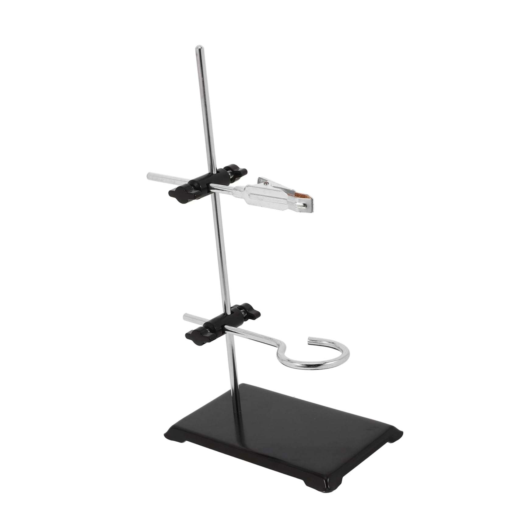 Alipis Iron Frame Square Seat Bracket Lab Stand Support Clamp Chemistry Test Tube Holder Lab Equipment Rack