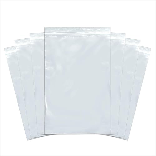 SNL Bolsas de plástico desechables transparentes con cierre de cremallera de calidad, resistentes, 6 x 9 pulgadas - 4 milésimas de pulgada - 100