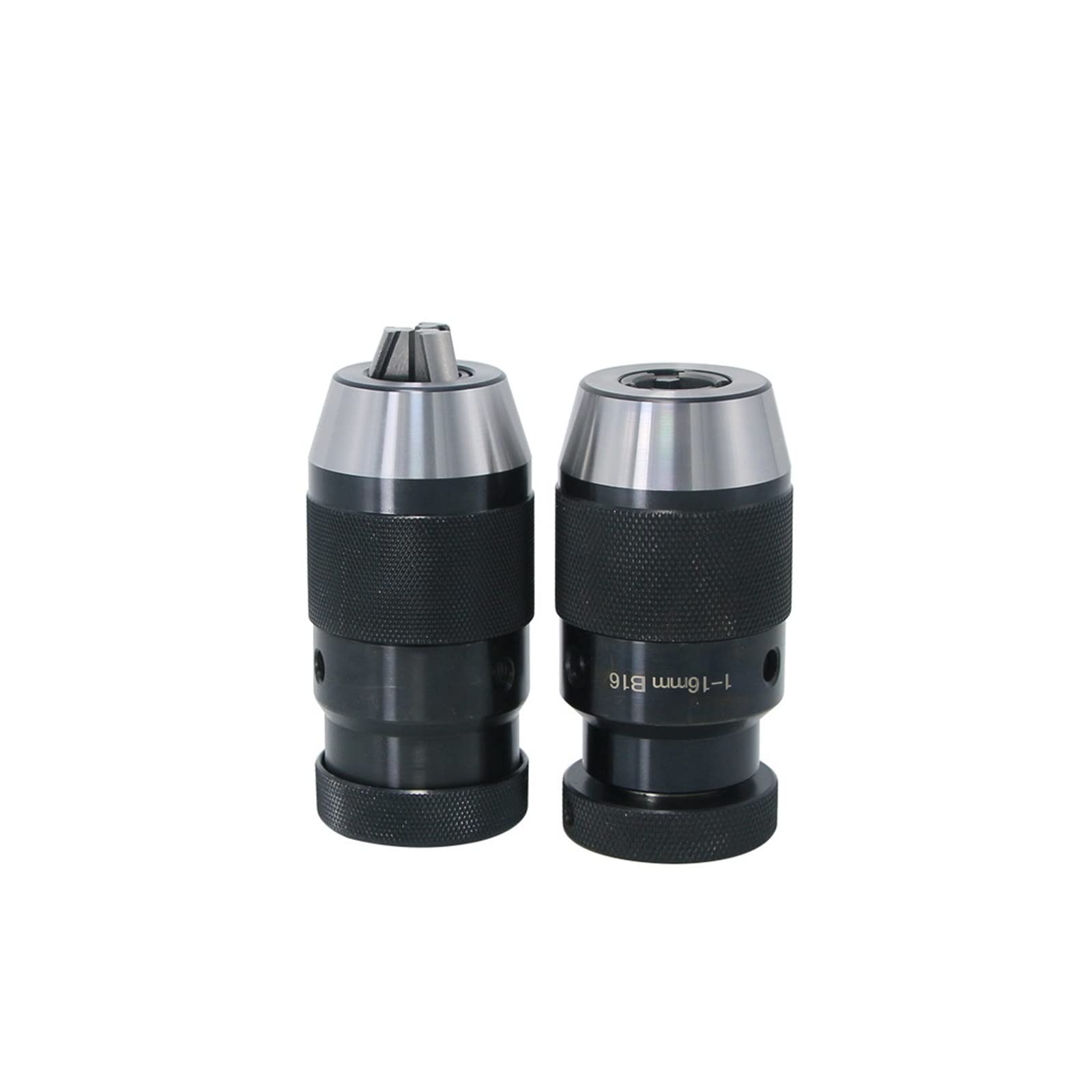 Mandrino autoserrante Automatico B10 B12 B16 B18 B22 MT1/2/3/4 Biella con Codolo Conico Universale (Color : Black, Size : B12 1-10mm)
