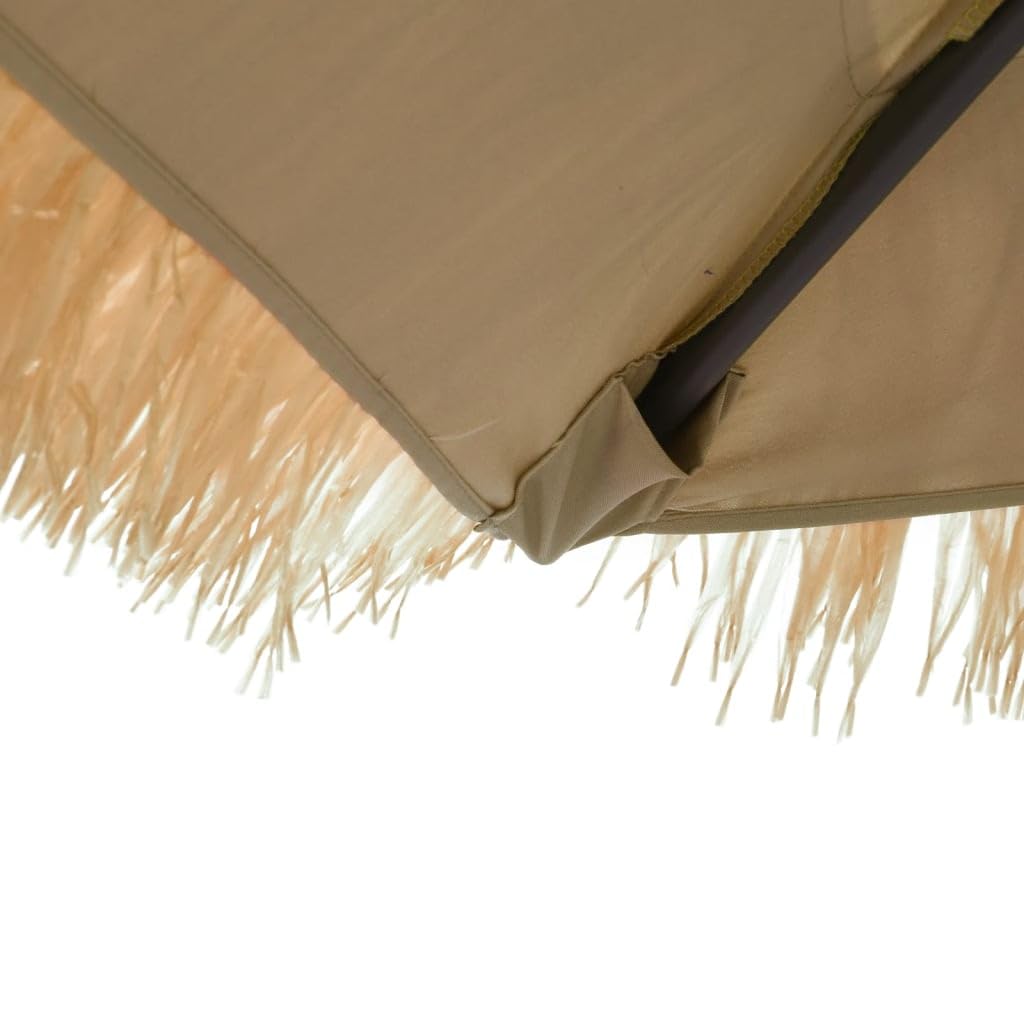 Brązowy parasol ogrodowy 388x388x248 cm