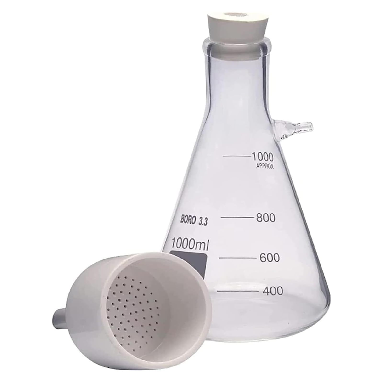 Laboratoryjne urządzenie do filtracji próżniowej, pompa ręczna sprzęt do destylacji próżniowej, do szkoły fizycznej, laboratorium edukacyjnego, 1000 ml