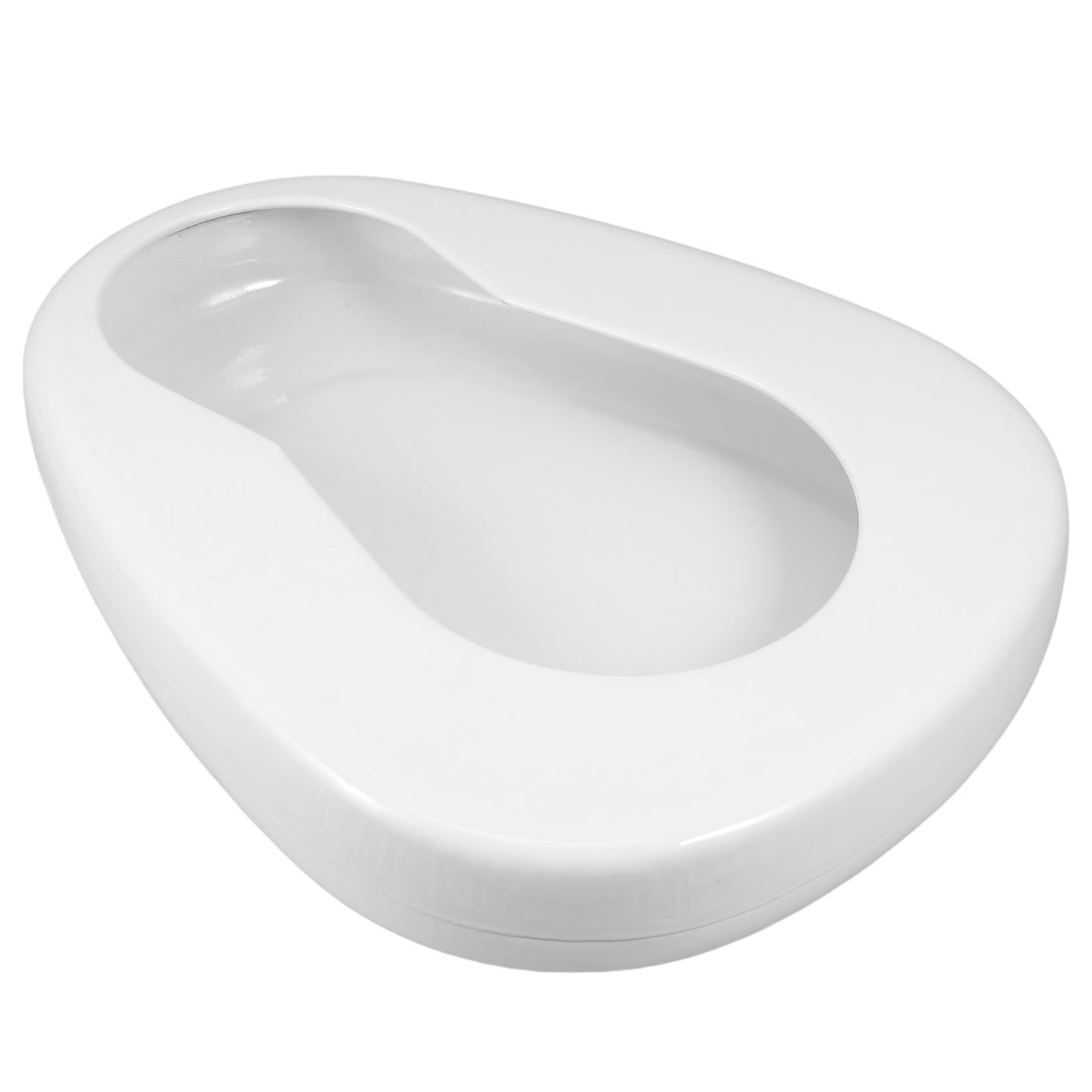 Generico Padella per Anziani in Smalto Bianco, Versatile per Uso Notturno, Comoda per Assistenza a Letto e Pazienti Allettati