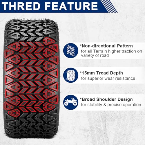 Image of MaxAuto 23X10-14 Golf Cart ATV Tires, 23x10x14 Golf Cart Tires, All Terrain UTV ATV Tire Trail Tire, 23x10 14 Mud Sand Off-Road tire, 4PR Tubeless, 2 Pack