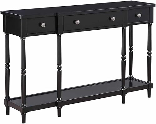 Convenience Concepts Cheyenne - Mesa consola, color negro