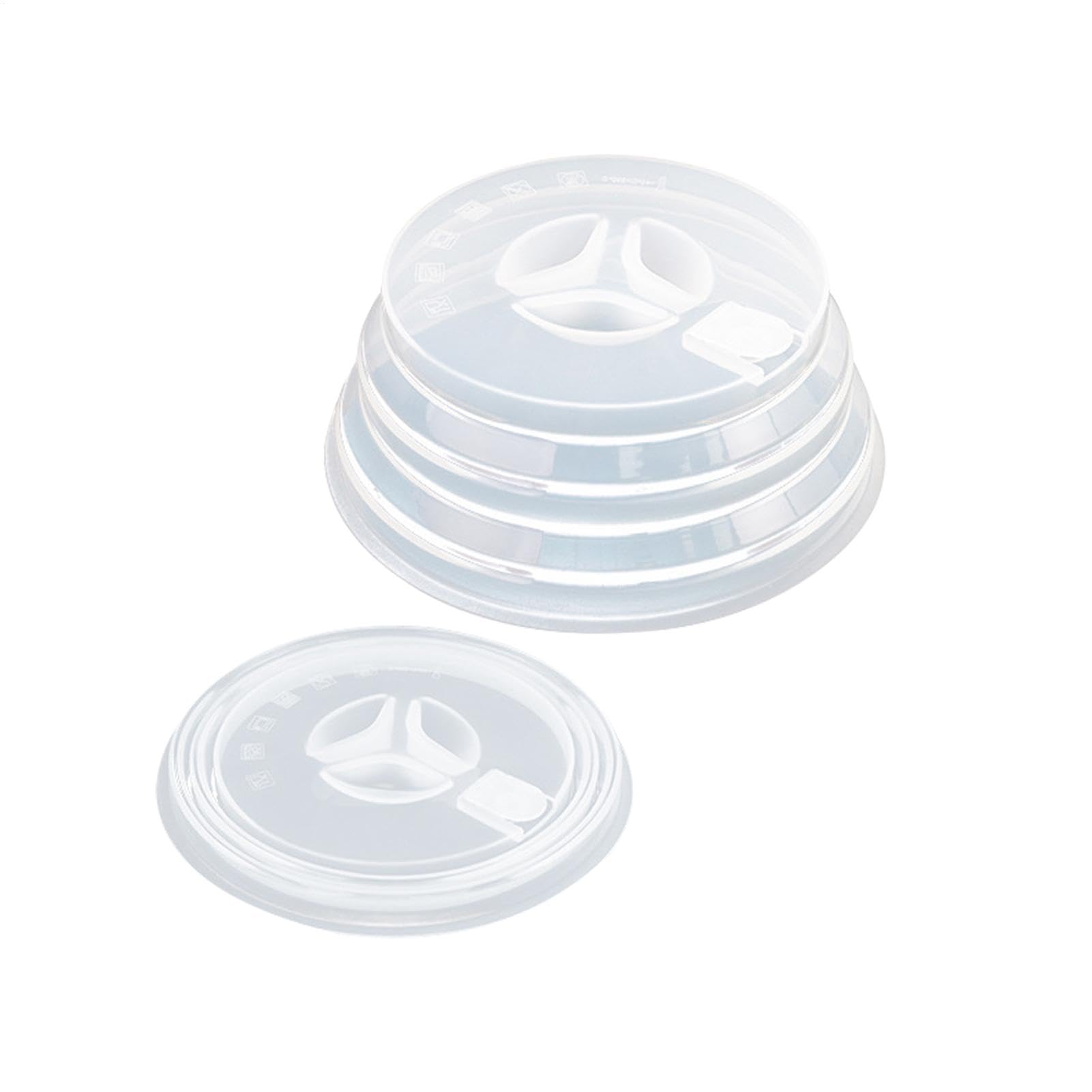 Cubierta de microondas para Alimentos - Cubierta de Silicona Plegable para Platos de microondas | Tapa Protectora contra Salpicaduras de Plato, Apta para lavavajillas, para calefacción por microondas