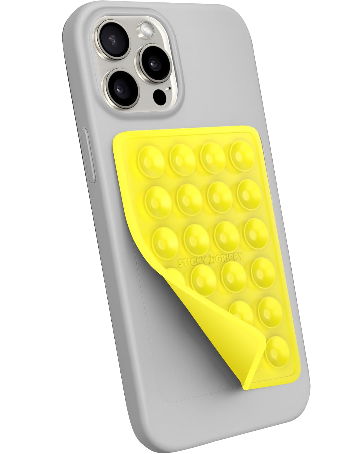 CRYSTALFY Grips Mystick Sticky Phone Stand Siliconen Zuig Telefoon Case Mount, Content Creator Essentials voor TikTok Video's, influencers, Handsfree Mobiele Accessoire Houder Grip (Zacht Roze