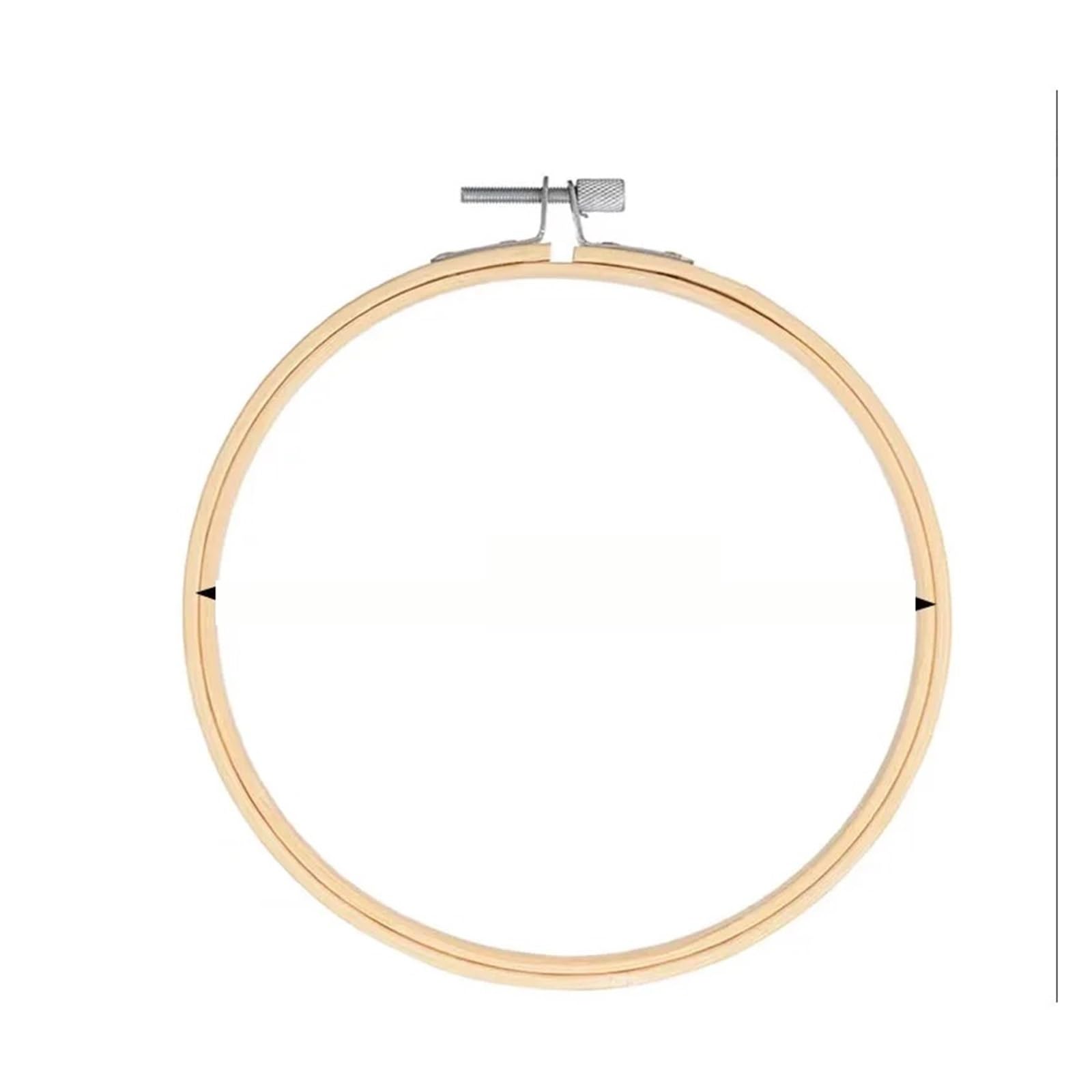 ENSDIEPLS Cross Stitch Hoop Ring, Mini Embroidery Hoop 8-36cm Bamboo Round Frame for Cross Stitch DIY Needlecraft(17cm)