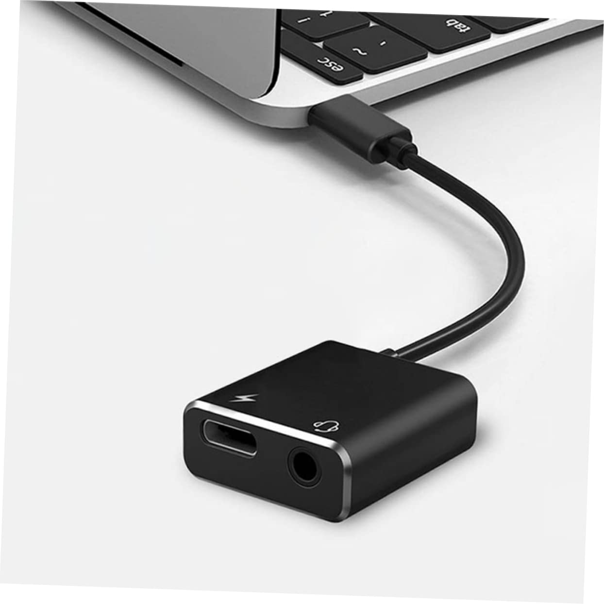 Uonlytech 5pezzi Adattatore Audio Usb c Con Caricatore e Microfono Convertitore Digitale Per Smartphone e Computer Design Compatto e Leggero Trasmissione Audio Chiara Facile Da Usare