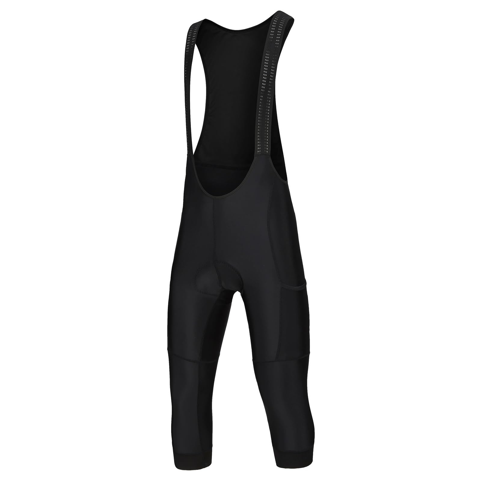 Culotte con Tirantes para Ciclismo Hombres 2 Bolsillos 3/4 Ciclismo Bib Shorts Verano Primavera Otoño Pantalones de Bicicleta Ropa de Bicicleta Pantalones para Ciclistas(Blue,L)