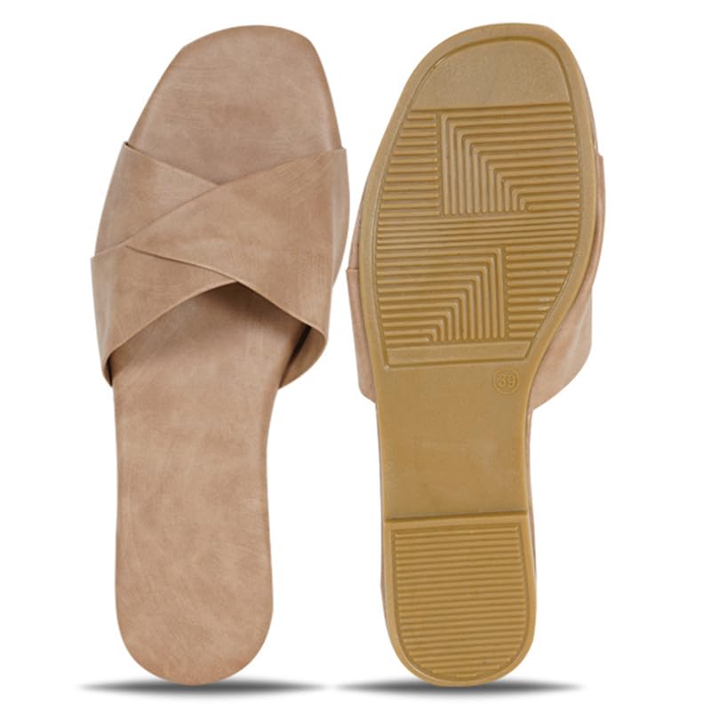 Image of DFR Women Casual Cushioned Flat Slippers Woman