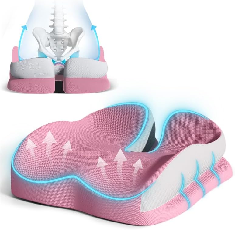 seat cushions for office chairs wheelchair cushion for long sitting back pain?memory foam seat car computer desk chair cushion?coccyx cushion for tailbone pain relief cushion office chair butt pillow pink