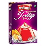 National Foods Jelly Crystal - Mix Fruit 2.82 oz (80g) | Quick & Easy Jello | Preservative Free | Sweet & Tasty Treat | Box Pack