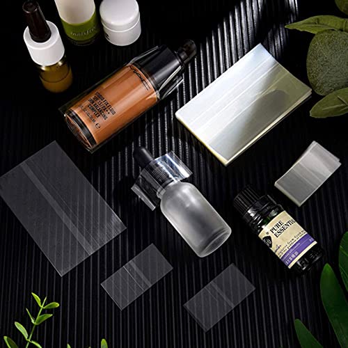 Image of 1oz Glass Bottle Shrink Bands 200 pcs Clear PVC Heat Shrink Wrap Sealer for 30ml Bottles