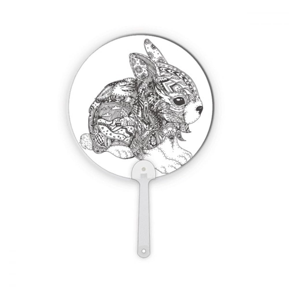 Peinture Lapins Friend Company plastique rond décoration éventail loisirs créatifs