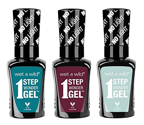 Wet n Wild 1 Step Wonder Nail color Gel 3-pc bundle (706A, 733A, 731A)