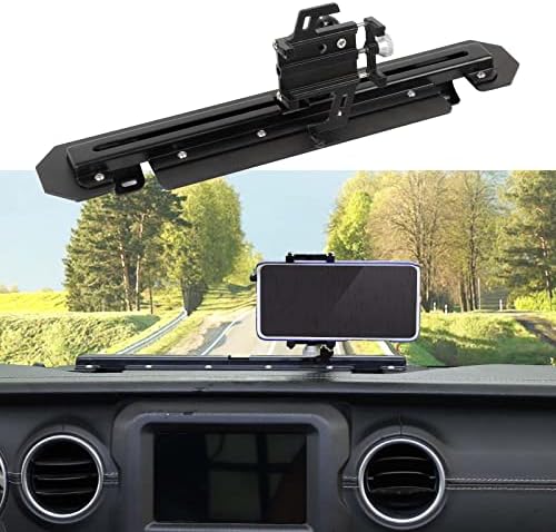 JeCar Dash Phone Mount For Jeep Wrangler JK (2007‑2010) – No‑Drill Screw‑On Holder