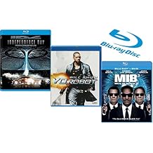 Ultimate Will Smith Sci-Fi 3-Movie Blu-ray Collection Men in Black 3 [Blu-ray + DVD] / I, Robot [Blu-ray] / Independence Day 20th Anniversary Edition Theatrical + Extended Cut [Blu-ray]