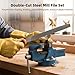 3 PCS 12 in Double-Cut Mill File Set, Steel Flat Files with Fine, Medium, and Coarse Teeth, Double-Sided Design with Side Edge Teeth for Metal Wood Plastic Finishing, Shaping, DIY Repair Work