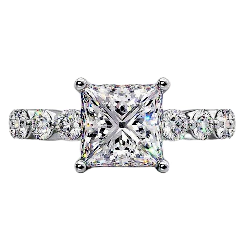 Bague d'éternité moissanite, le cadeau parfait en argent 925 LK_DHR_0546