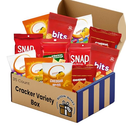 Bulk Crackers Variety Pack – Individually Wrapped Assortment of C...