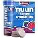 Nuun Sport: Electrolyte Tablets, Effervescent Hydration Supplement, Tri-Berry, Box of 4 Tubes (40 servings), Sports Drink for Replenishment of Essential Electrolytes Lost Through Sweat