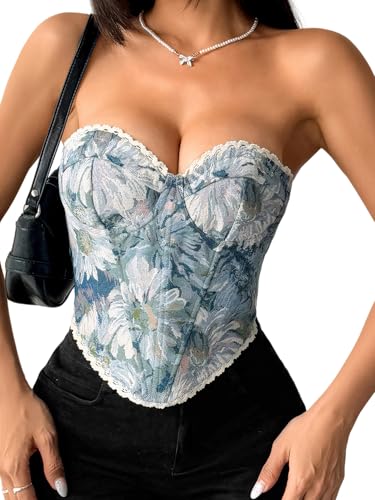Corset à lacets de qualité supérieure style costume de haute couture