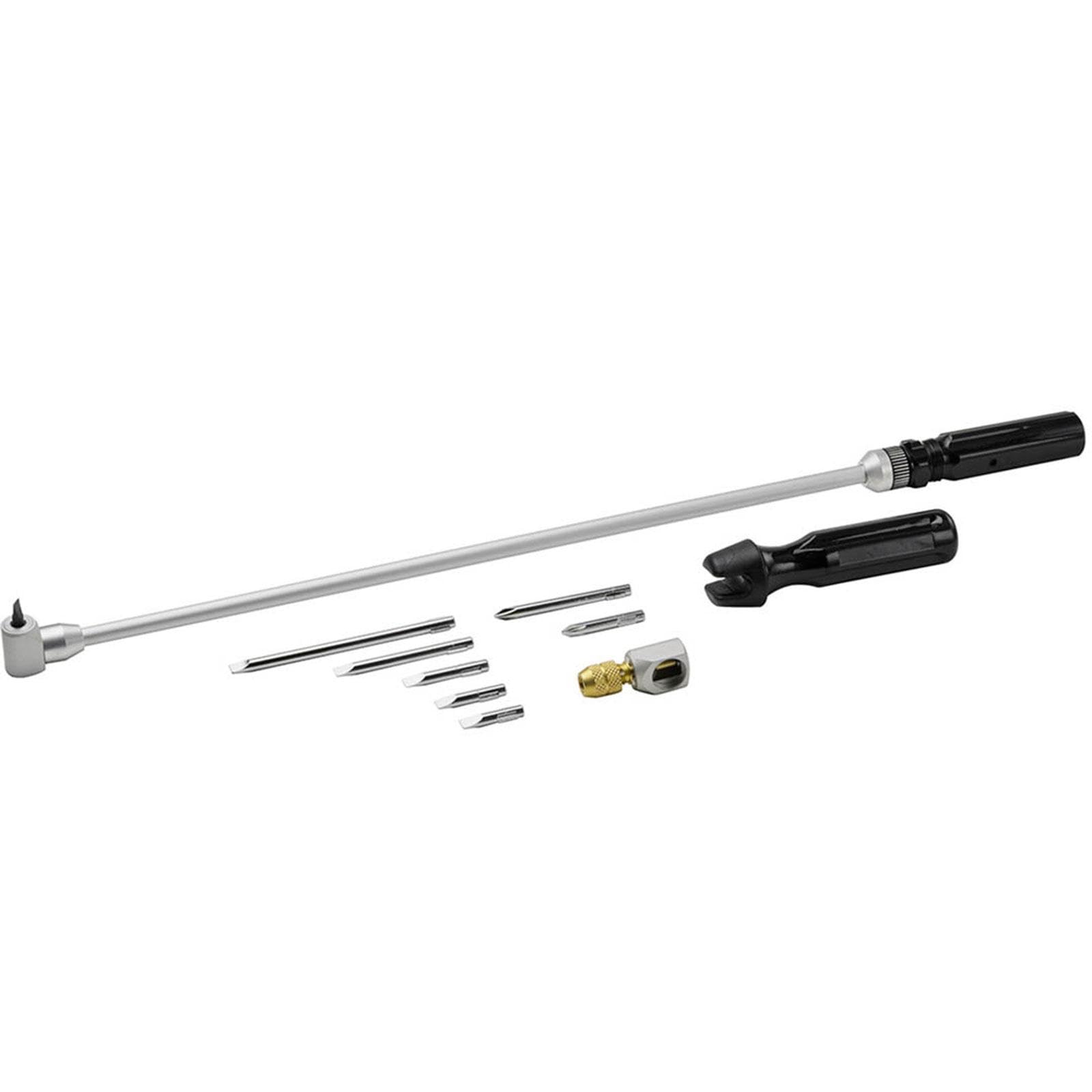 Milageto Juego Ajuste Carburador Herramienta Tornillo Destornillador Kit Acero Carbón Incluye Caja Almacenaje Adecuado para Scooter Reparación Motor