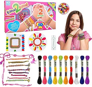 Creen Friendship Bracelet Making Kit for 5-12 Year Old Girls, Arts and Crafts for Kids - Best Gift