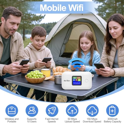 Router WiFi 4G/5G con SIM portátil de 150 Mbps para conectar hasta 10 usuarios 2
