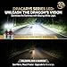 LUXSTER Dracarys 100000LM 9005 HB3 LED Bulbs with Vapor Chamber Cooling, 55W/85W Dual Power Mode, CANBUS Ready, H10 9145 Fog Lights, 6500K Xenon White, 2 Pack