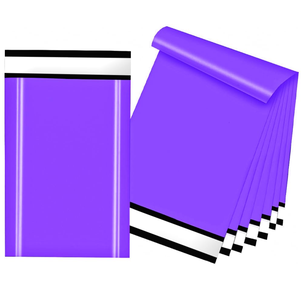 Venuscello® 500 x Polythene Mailing Bags 12" x 16" Purple Postal Postage Packaging Shipping Parcel Mailers for Packing Delivery Package Mail