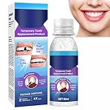 Zahn Reparatur Set mit 4 Tools, Provisorische Zahnfüllung für Abgebrochene Zähne & Große Lücken, Zahnfüllung Reparatur Kit, Temporäre Zahnreparaturset, Zahnersatz Provisorischer, Einfach Zu Verwenden