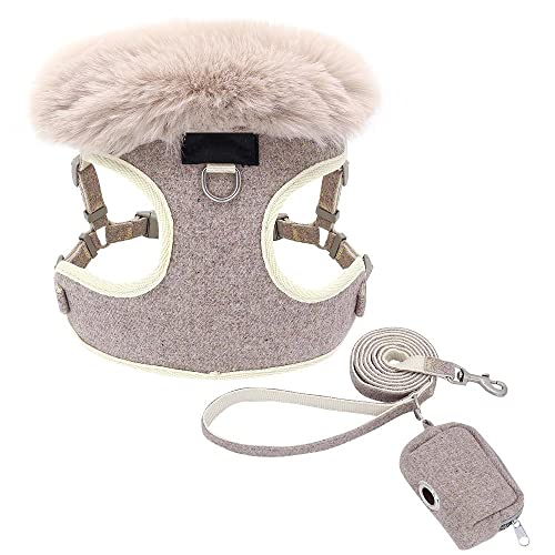Harnais pour chien chaud et réglable avec laisse chiot