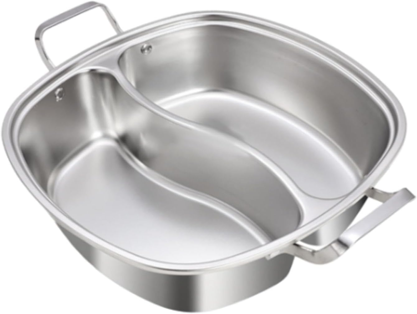 Olla Shabu Shabu Doble Sabor Acero Inoxidable para Cocina