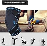 NTRH Knee Brace for Arthritis ACL and Meniscus Tear Adjustable Knee Sleeves for Sports Knee Support for Men and Women M - Image 4