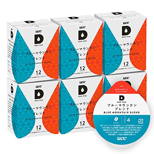 UCC ドリップポッド 専用カプセル ブルーマウンテンブレンド 12杯分 × 6箱 ポッド・カプセル