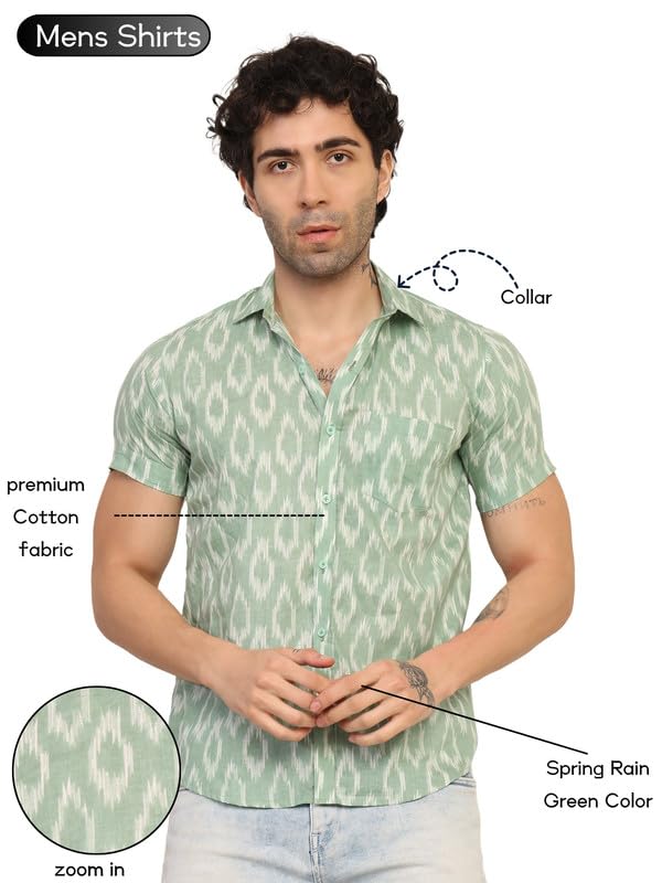 Image of KE KANHA EXPORTS Shirt for Men /Cotton Shirts for Men /Stylish Mens Casual Shirt /Men's Slim Fit Shirt & Regular Fit Shirt for All Occasions Western Beach Summer Shirt Style