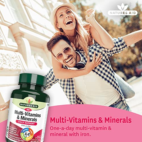 Natures Aid Multi-Vitamins and Minerals, 90 Capsules - Image 3