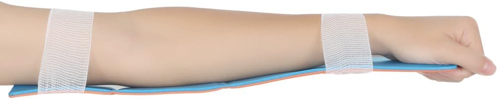 Splints -Medical Splint Roll Fold Finger Splint 3 Piece for Neck, Leg, Knee, Foot, Wrist, Hand, Arm Injuries … (Orange)