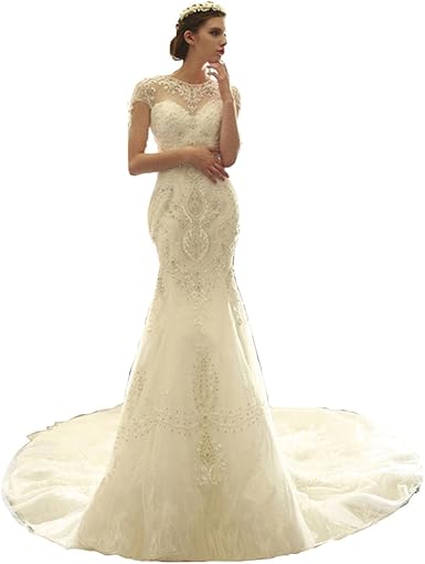 amazon ivory wedding dresses