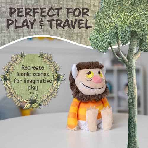 Image of Kids Preferred Where The Wild Things are Plush 9 Inch Moishe Monster Stuffed Animal with Crinkle Feet and Bean Filled Bottom